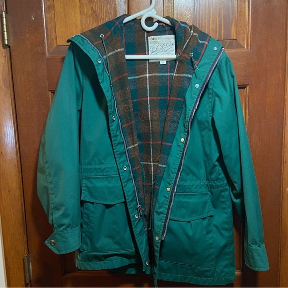 VTG Maine Guide Ladies Choice by Congress Raincoat Utility Jacket USA Made Sz 14 - Picture 3 of 15